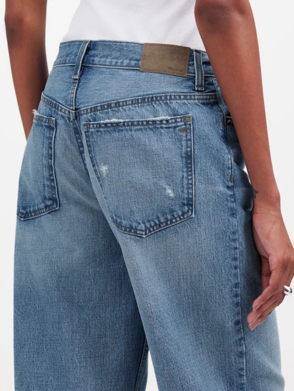 Madewell Low Slung Baggy Denim Jeans 27 Tall - Picture 5 of 16